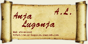 Anja Lugonja vizit kartica